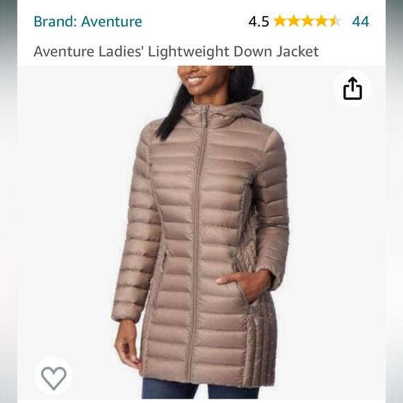 Aventura Jackets & Coats Nwt Aventure Ladies Long Down Packable